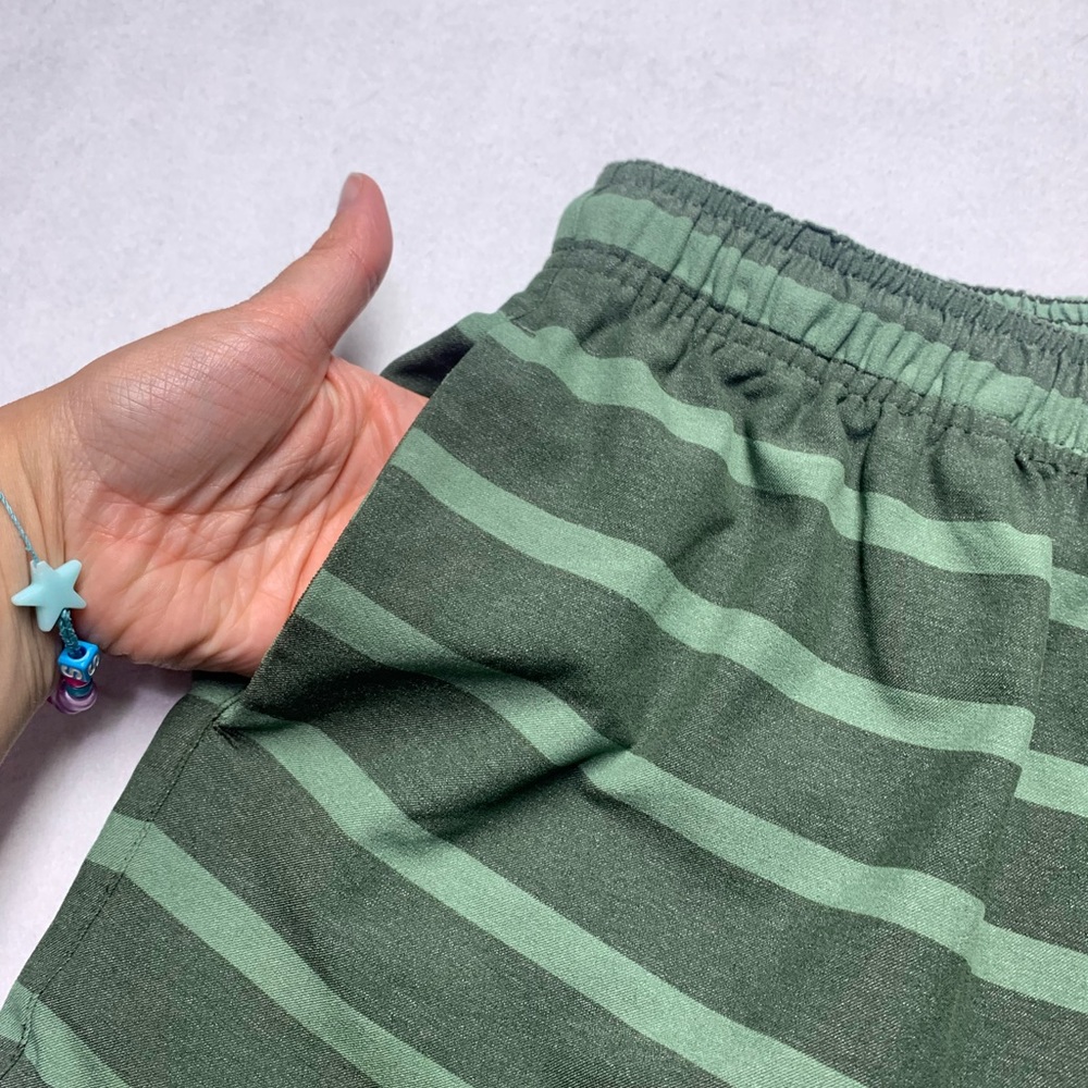 Chubbies Swim Trunks Active Shorts 7" inseam green stripe no liner size large - Picture 4 of 10